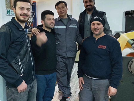 Mise à niveau d'équipements d’enduction sur mesure pour un client russe.